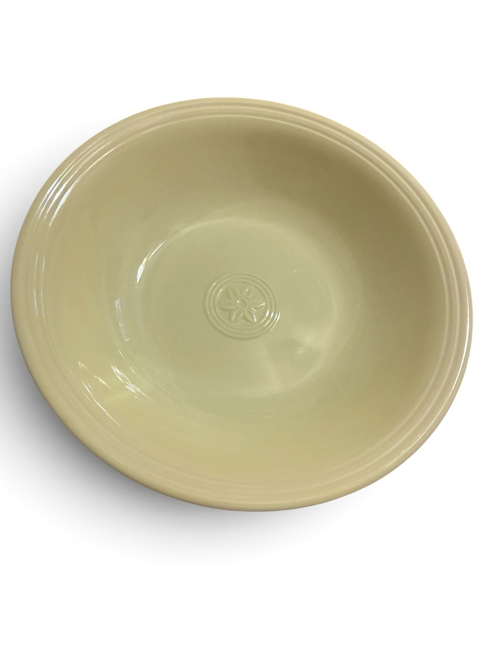 Vintage Oneida Petals Gardenia Cream Round Vegetable Serving Bowl Farmhouse